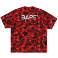 A BATHING APE BAPE x CLOT CAMO OVERPRINT LOGO RELAXED FIT TEE