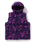 A BATHING APE COLOR CAMO DOWN VEST