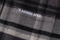 A BATHING APE BAPE CHECK FLANNEL SHIRT