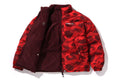 A BATHING APE COLOR CAMO REVERSIBLE DOWN JACKET