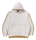 A BATHING APE 1ST CAMO BLOCKING RAW EDGE RELAXED FIT PULLOVER HOODIE