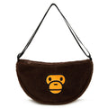 A BATHING APE - BABY MILO STORE BABY MILO SMALL CROSS FAUX FUR BAG