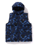 A BATHING APE COLOR CAMO DOWN VEST