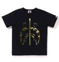 A BATHING APE BAPE KIDS 1ST CAMO SEPARATE SHARK TEE