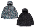 A BATHING APE LAMINATED CAMO SNOWBOARD JACKET