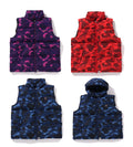 A BATHING APE COLOR CAMO DOWN VEST