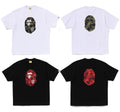 A BATHING APE BAPE x CLOT CAMO BIG APE HEAD RELAXED FIT TEE