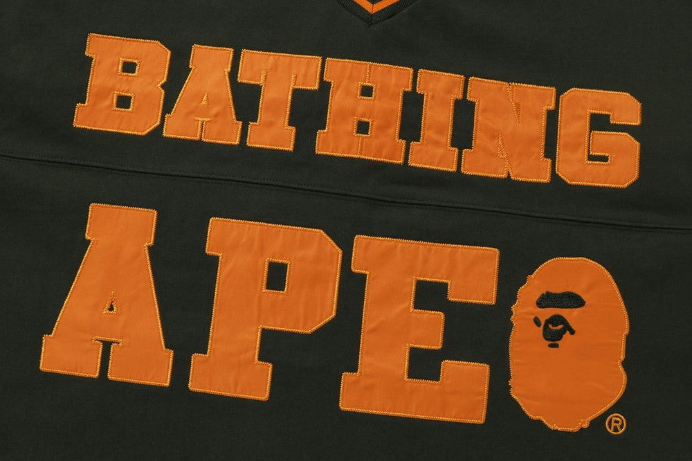 A BATHING APE FOOTBALL JERSEY ( Relaxed Fit Type ) – happyjagabee store