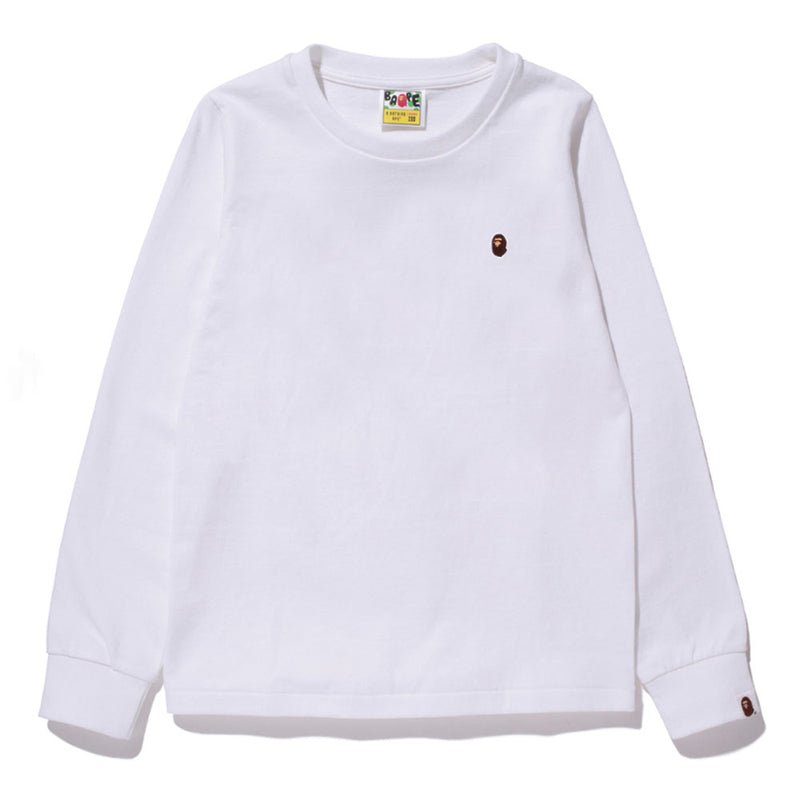 A BATHING APE Ladies' APE HEAD ONE POINT L/S TEE