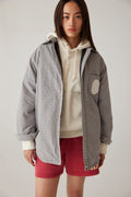 A BATHING APE Ladies' CHECK PADDED SHIRT JACKET