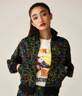 A BATHING APE Ladies' NEON CAMO JACQUARD TRACK JACKET