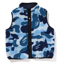 A BATHING APE BAPE KIDS ABC CAMO BOA RIPSTOP REVERSIBLE VEST