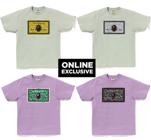 A BATHING APE ONLINE EXCLUSIVE BAPE ONLINE CARD TEE