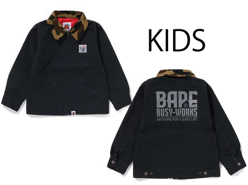 A BATHING APE BAPE KIDS 1ST CAMO WORK JACKET