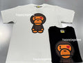 A BATHING APE HEART BABY MILO TEE