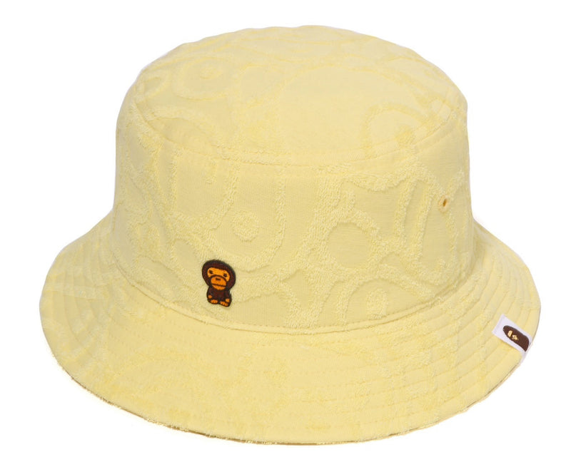 A BATHING APE BAPE KIDS ALL BABY MILO PILE BUCKET HAT