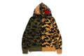 A BATHING APE 1ST CAMO SEPARATE SHARK FULL ZIP HOODIE