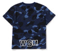 A BATHING APE LAdies' COLOR CAMO SHARK MINI TEE