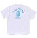 A BATHING APE CURSIVE COLLEGE LOGO RELAXED FIT TEE