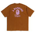 A BATHING APE CURSIVE COLLEGE LOGO RELAXED FIT TEE