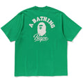 A BATHING APE CURSIVE COLLEGE LOGO RELAXED FIT TEE