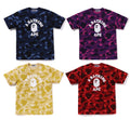 A BATHING APE COLOR CAMO COLLEGE TEE