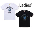 A BATHING APE Ladies' DENIM COLLEGE TEE