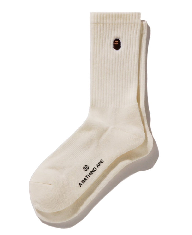 A BATHING APE APE HEAD ONE POINT SOCKS