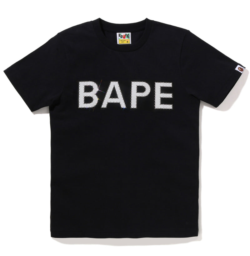 A BATHING APE Ladies' CRYSTAL STONE BAPE TEE