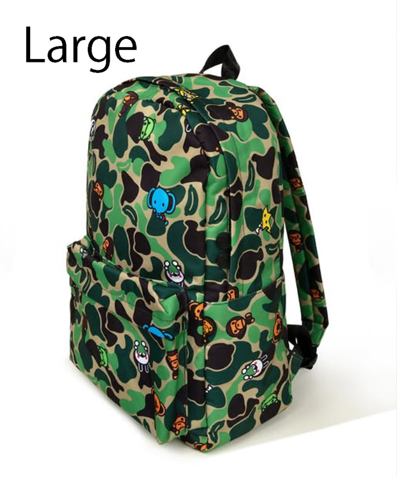 A BATHING APE BABY MILO STORE NEW ABC MILO ALL FRIENDS LARGE BACKPACK