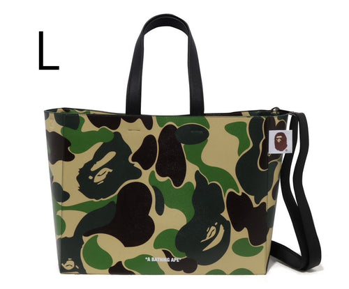 A BATHING APE ABC CAMO TOTE BAG (L)