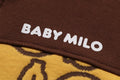 A BATHING APE BAPE KIDS BANANA MILO KNIT JACQUARD ZIP HOODIE