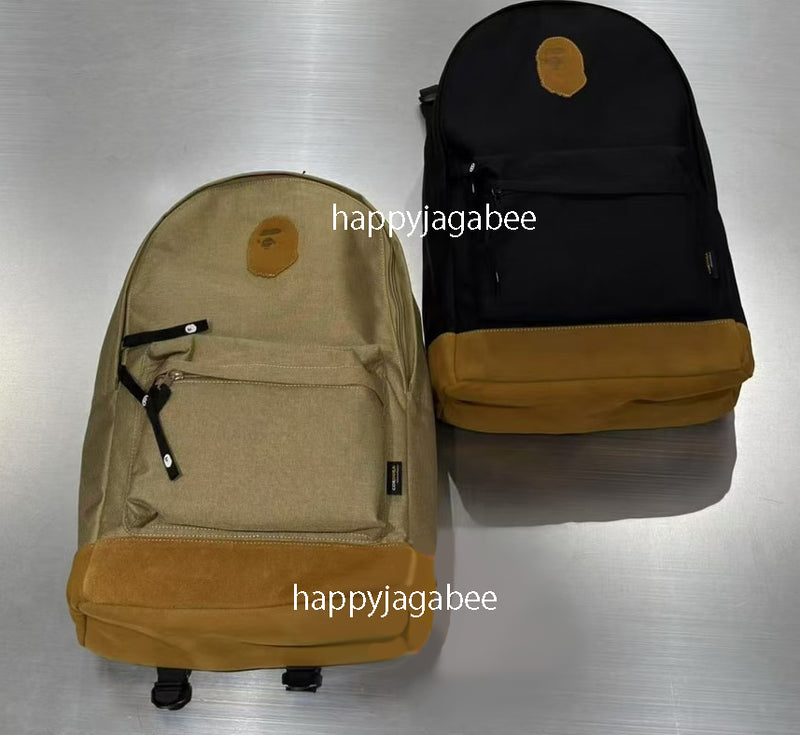 A BATHING APE APE HEAD PATCH CORDURA DAYPACK