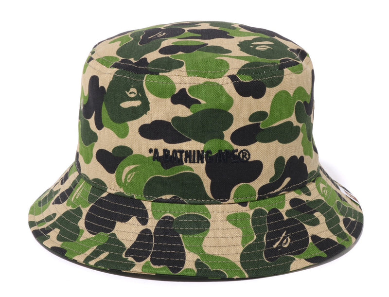 A BATHING APE ABC CAMO LOGO BUCKET HAT