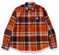 A BATHING APE BAPE CHECK RELAXED FIT SHIRT