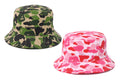 A BATHING APE ABC CAMO LOGO BUCKET HAT