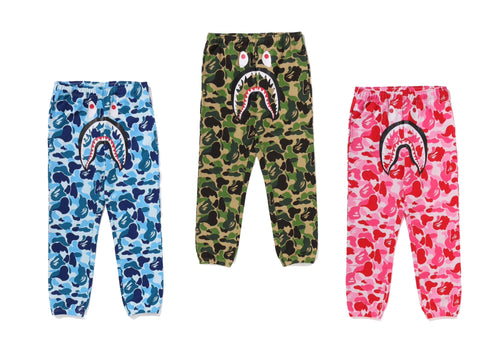 A BATHING APE ABC CAMO REGULAR FIT SWEAT PANTS