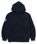 A BATHING APE BASEBALL LOGO RELAXED FIT PULLOVER HOODIE