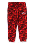 A BATHING APE COLOR CAMO SWEAT PANTS