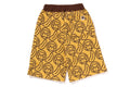 A BATHING APE BAPE KIDS BANANA MILO KNIT JACQUARD SHORTS