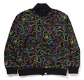 A BATHING APE NEON CAMO JACQUARD TRACK JACKET