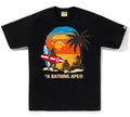 A BATHING APE SUNSET BEACH APE HEAD TEE