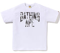 A BATHING APE HEATHER GRAY CAMO BATHING APE TEE