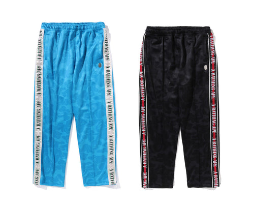 A BATHING APE SOLID CAMO ONE POINT TRACK PANTS