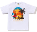 A BATHING APE SUNSET BEACH APE HEAD TEE