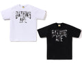 A BATHING APE HEATHER GRAY CAMO BATHING APE TEE