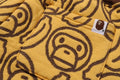 A BATHING APE BAPE KIDS BANANA MILO KNIT JACQUARD SHORTS