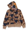 A BATHING APE Ladies' I LOVE BAPE SHARK FULL ZIP HOODIE