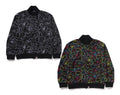 A BATHING APE NEON CAMO JACQUARD TRACK JACKET