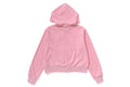 A BATHING APE Ladies' CRYSTAL STONE APE HEAD VELOUR ZIP HOODIE